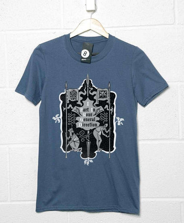 Fart Direction Heraldry Mens/Unisex Graphic T-Shirt For Men 8Ball